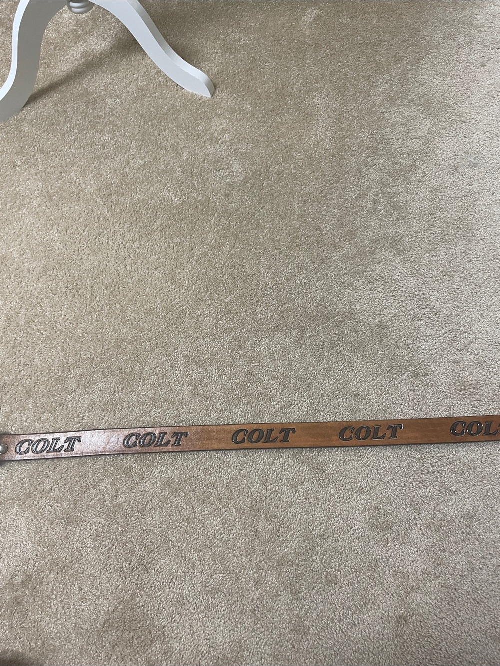 Men’s Handmade Leather Belt with “Colt” Name - Picture 5 of 8